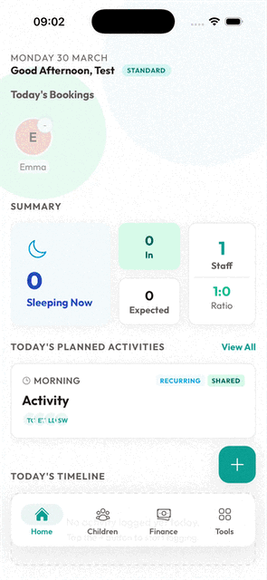 GIF: Navigating the Business Settings menu